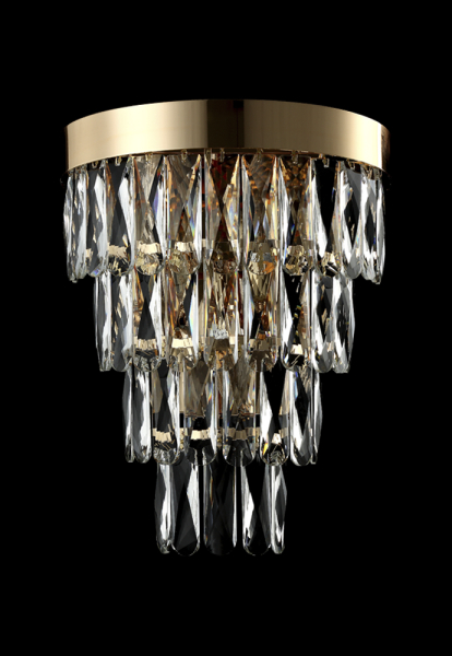 Crystal Lux Бра Crystal Lux ABIGAIL AP3 GOLD/TRANSPARENT