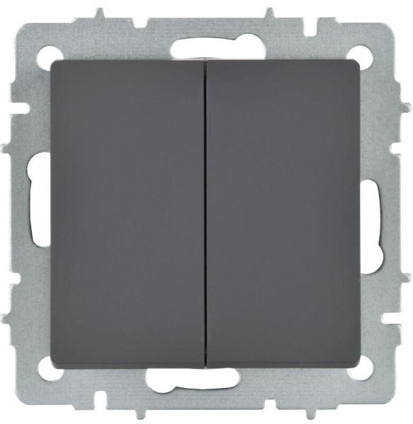 Выключатель перекрестный 2-кл. СП BRITE ВС10-2-3-БрГ 10А механизм графит IEK BR-V23-0-10-K53