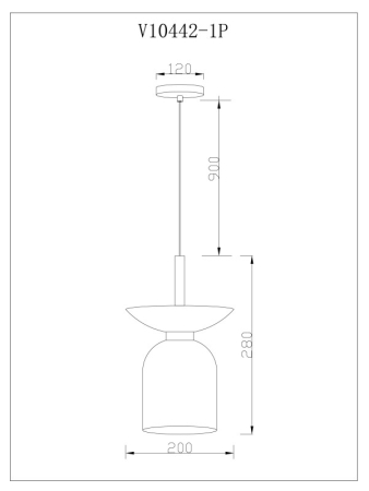 Подвесной светильник Moderli V11553-1P
