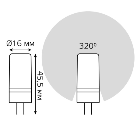 Светодиодная лампа Gauss 10724