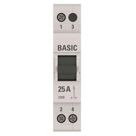 Переключатель трехпозиционный 1п 25А Basic EKF tps-1-25