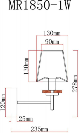 Бра MyFar MR1850-1W