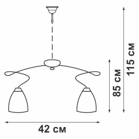 Люстра 5хE27 макс. 60Вт Vitaluce V4166-7/5