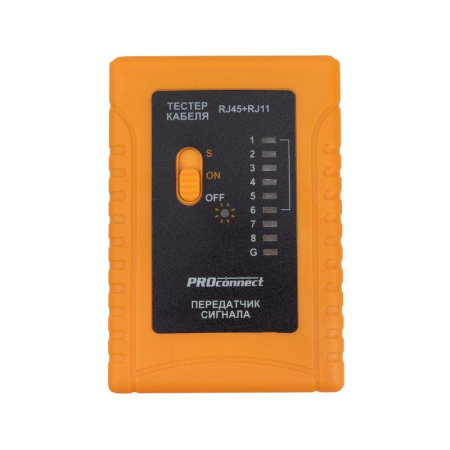 Тестер кабеля RJ-45+RJ-11/RJ-12 468 PROconnect