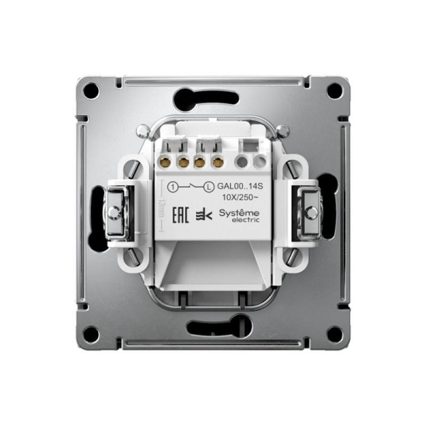 Выключатель карточный ArtGallery 10А без задержки времени быстрозажим. клем. карбон SE GAL001014S