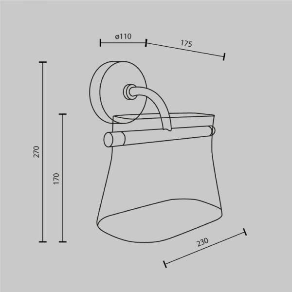 Бра Maytoni MOD170WL-L8BS3K2