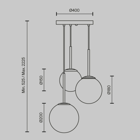 Подвесной светильник Maytoni MOD321PL-03B