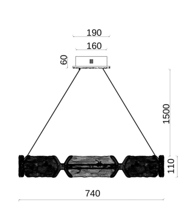 Подвесная люстра Fluorite FL1050-6P
