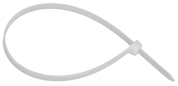 Хомут 7.6х400мм P6.6 стандартный бел. (уп.100шт) IEK UHH30-D076-400-100-K01