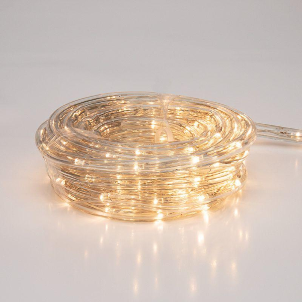 Дюралайт LED, фиксинг (2W), 24 LED/м, теплый белый, 25 м