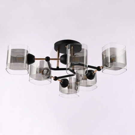 Накладная люстра Arte Milano 324308/6 BK+FG