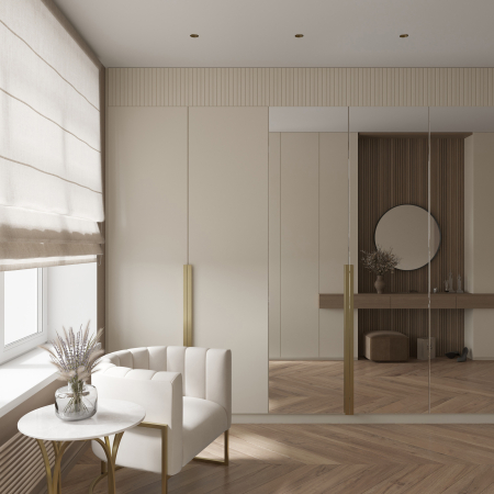 QUASAR 55 FLAT BRASS Встраиваемый потолочный гипсовый светильник