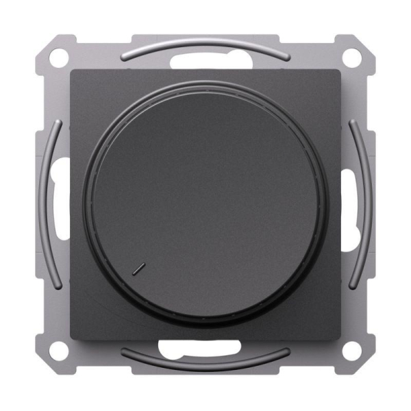 Светорегулятор (диммер) AtlasDesign повор-нажим LED RC 400Вт мех. базальт SE ATN001423