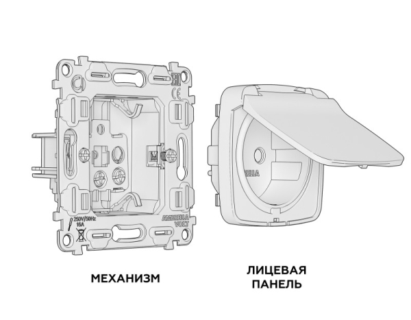 Розетка Ambrella Volt MO808010
