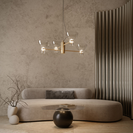 Подвесная люстра Eurosvet 204053 LED латунь