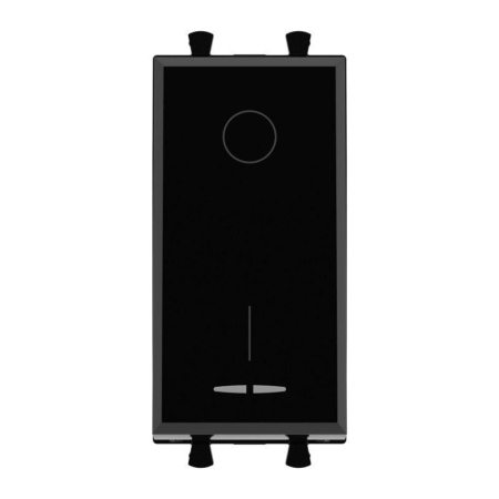 Выключатель модульный 1-кл. 2п 1мод. Avanti "Черный квадрат" DKC 4402221