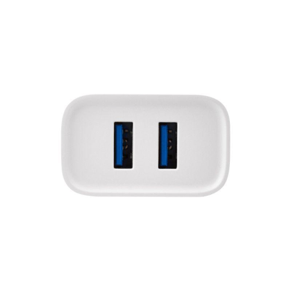 Устройство зарядное сетевое для iPhone/iPad 2 x USB 5В 2.4А бел. Rexant 16-0276