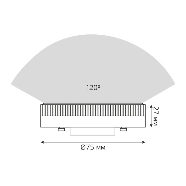 Светодиодная лампа Gauss 108408108-D