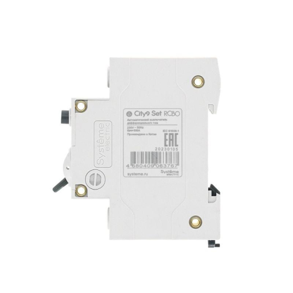 Выключатель автоматический дифференциального тока 2п (1P+N) C 20А 10мА тип A 4.5кА City9 Set 230В SE C9D51620