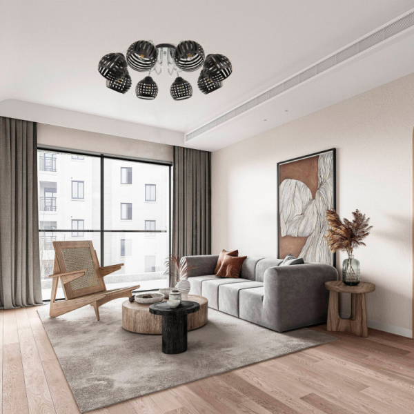 Накладная люстра Arte Milano 325107/8 BK.CR