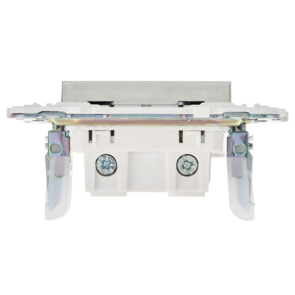 Розетка SKANDY 10А без заземл. без защ. шторок SK-R02N никель IEK SK-R10-10-K50