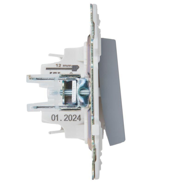 Выключатель 1-кл. SKANDY 10А SK-V01Gr сер. IEK SK-V10-0-10-K03