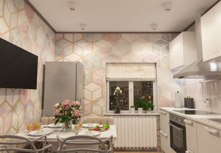 Накладной светильник Denkirs DK3080-WH+PI