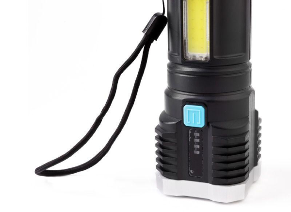 Фонарь аккумуляторный LED51525 4В 4LED+COB 3Вт 4 реж. Micro USB черн. (бокс) Ultraflash 15195