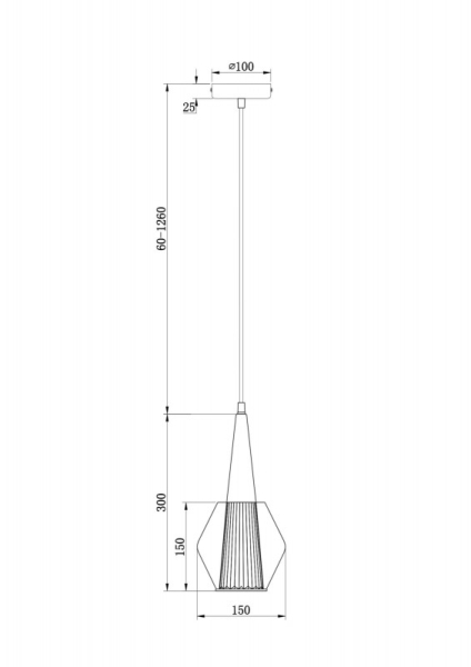 Подвесной светильник Freya FR8008PL-01GB