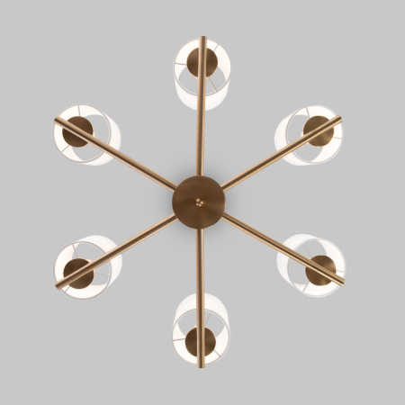 Подвесная люстра Eurosvet 60146/6 латунь