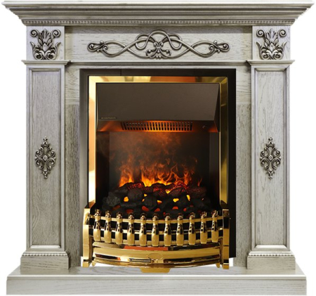 Dimplex Каминокомплект Derby - Old silver с очагом Atherton