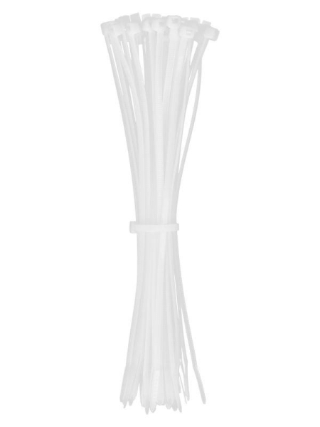 Хомут кабельный 3.6х200 нейл. бел. (уп.50шт) IEK UHH20-D036-200-050