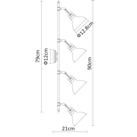 Спот ARTE Lamp A1102PL-4AB