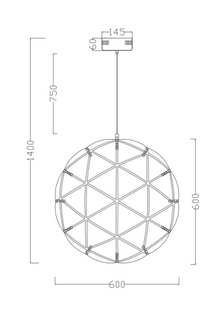 Подвесная люстра Freya FR5099PL-L45CH