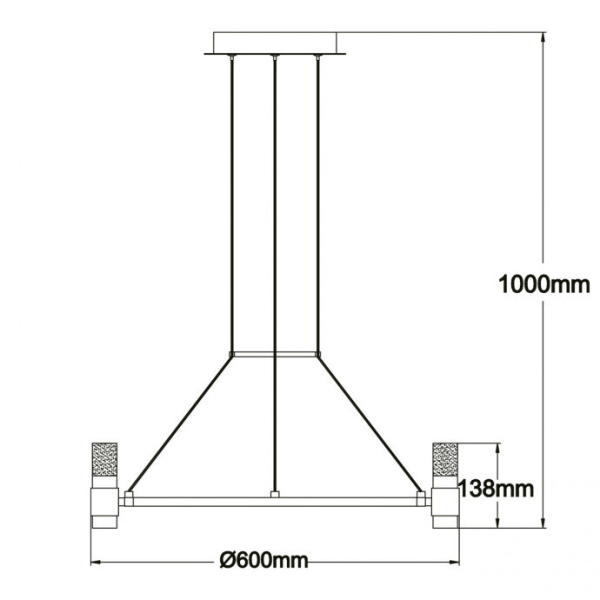 Подвесная люстра DeMarkt 551012609