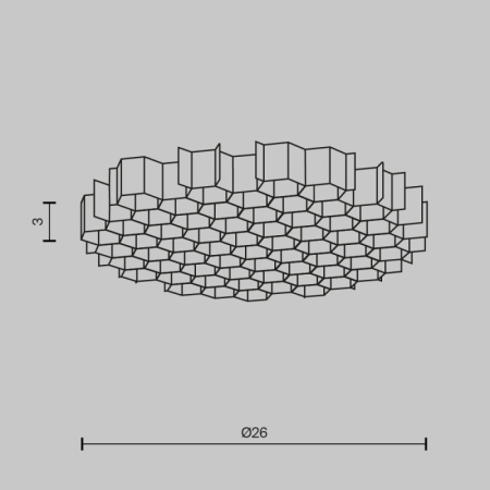 Антибликовая решетка Maytoni Technical HoneyComb-D26