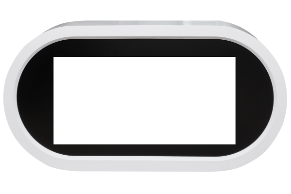 Royal Flame Каминокомплект Ellipse - Белый с черным (ширина 1450 мм) с очагом Vision 42 LOG LED