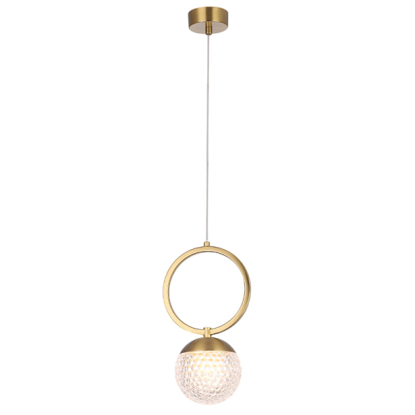 Подвесной светильник Crystal Lux CAROLINA SP1 V1 BRASS