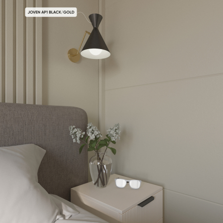 Crystal Lux Бра Crystal Lux JOVEN AP1 GOLD/BLACK