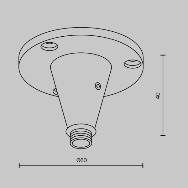 Крепеж Maytoni Technical CA026BS-B