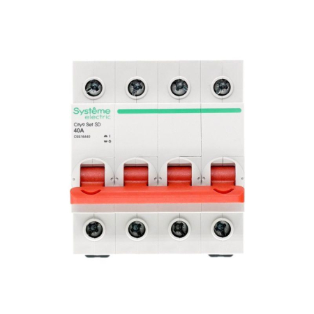 Выключатель нагрузки 4п 40А 400В City9 Set SE C9S16440