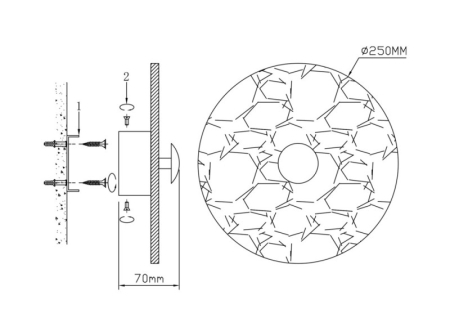 Бра Fluorite FL1028-1W