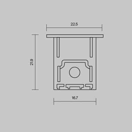 Заглушка профиля Maytoni Technical 642051
