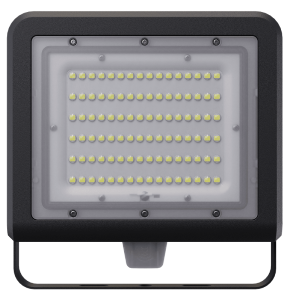 Прожектор светодиодный 80 682 NFL-03-100-6.5К-BL-LED 100Вт 6500К IP65 14200лм с датчиком черн. Navigator 80682