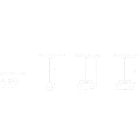 Подвесной светильник ARTE Lamp A9317SP-1AB