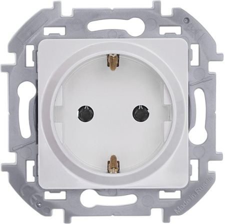 Розетка 1-м СП Inspiria 16А IP20 250В 2P+E немецк. стандарт механизм бел. IEK 673720
