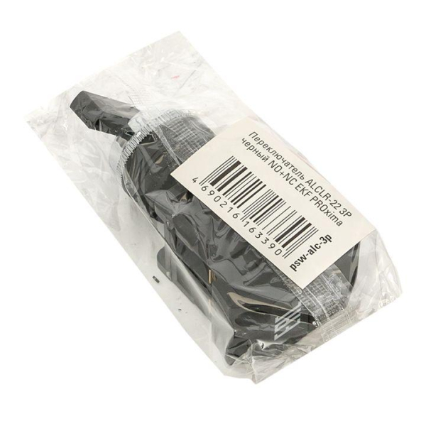 Переключатель  АLСLR-22 3P черн. NO+NC PROxima EKF psw-alc-3p