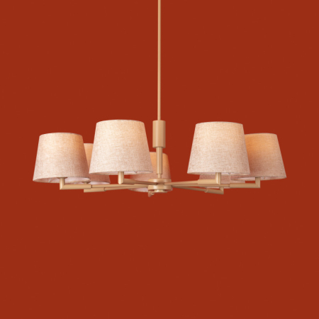 Люстра на штанге Freya FR2057PL-07BG