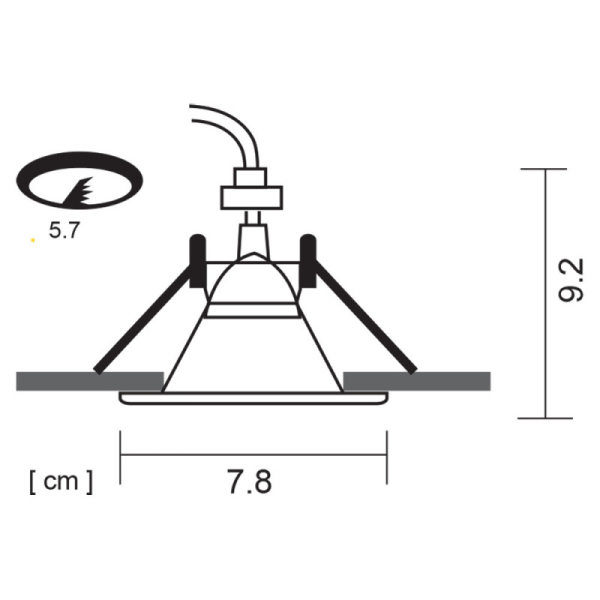 Встраиваемый светильник ARTE Lamp A6668PL-1WH