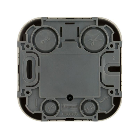 Розетка телевизионная TV 1-м ОП Quteo IP20 с топологией "звезда" сл. кость IEK 782245